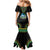 Liberia Coat of Arms Family Matching Mermaid Dress and Hawaiian Shirt African Dashiki Style