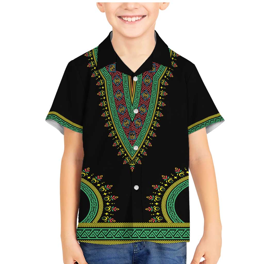 Liberia Coat of Arms Family Matching Mermaid Dress and Hawaiian Shirt African Dashiki Style