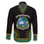 Liberia Coat of Arms Family Matching Off The Shoulder Long Sleeve Dress and Hawaiian Shirt African Dashiki Style