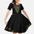 Liberia Coat of Arms Family Matching Short Sleeve Bodycon Dress and Hawaiian Shirt African Dashiki Style