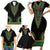 Liberia Coat of Arms Family Matching Short Sleeve Bodycon Dress and Hawaiian Shirt African Dashiki Style