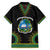 Liberia Coat of Arms Family Matching Short Sleeve Bodycon Dress and Hawaiian Shirt African Dashiki Style