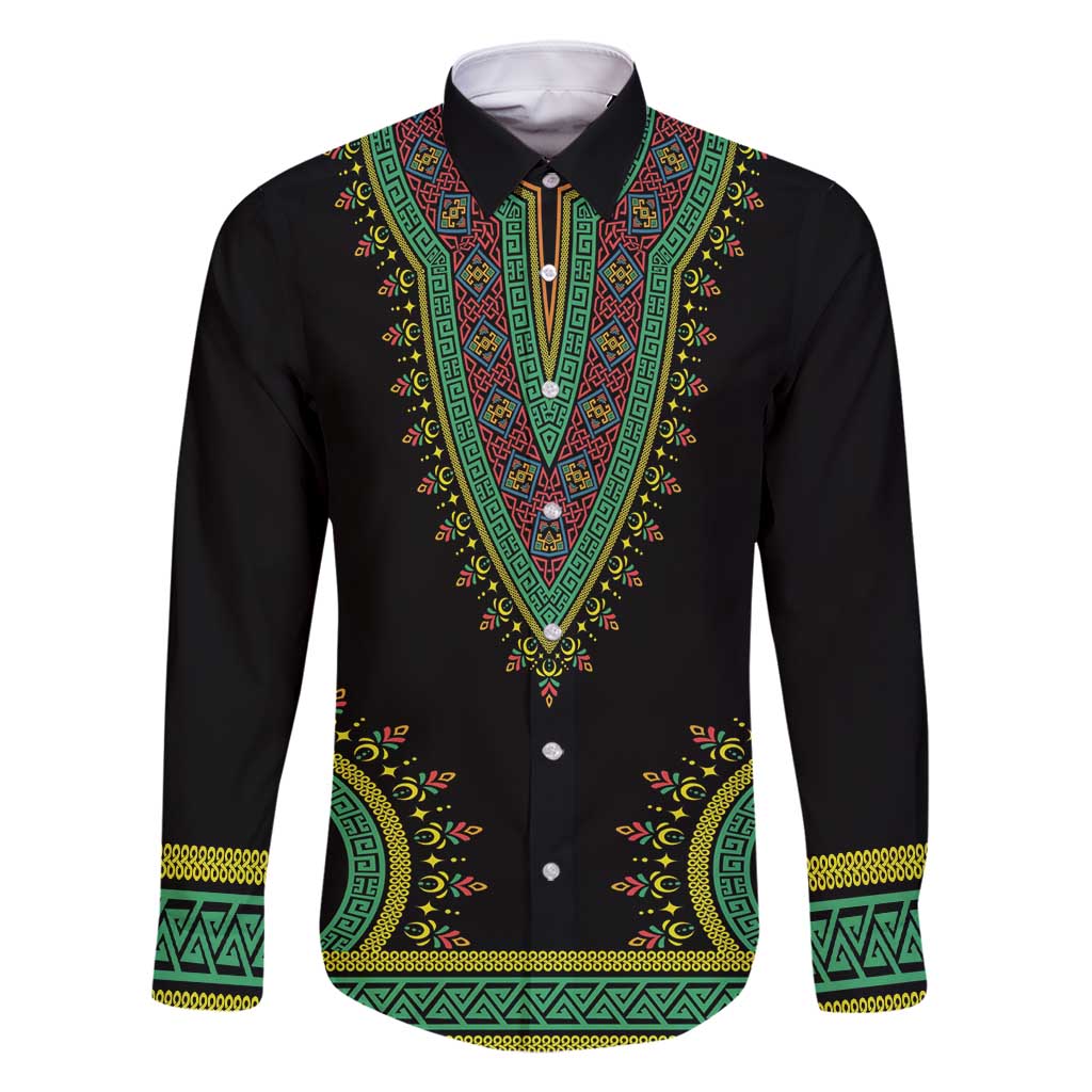 Liberia Coat of Arms Family Matching Summer Maxi Dress and Hawaiian Shirt African Dashiki Style