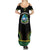 Liberia Coat of Arms Family Matching Summer Maxi Dress and Hawaiian Shirt African Dashiki Style