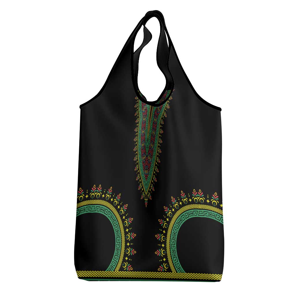 Liberia Coat of Arms Grocery Bag African Dashiki Style