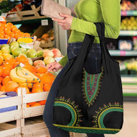 Liberia Coat of Arms Grocery Bag African Dashiki Style