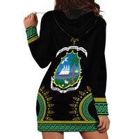 Liberia Coat of Arms Hoodie Dress African Dashiki Style