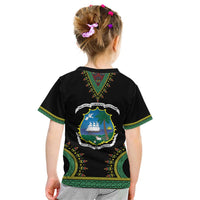 Liberia Coat of Arms Kid T Shirt African Dashiki Style