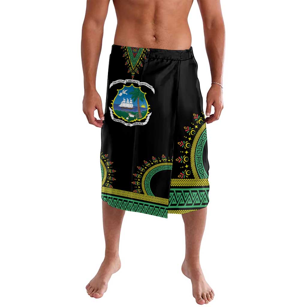 Liberia Coat of Arms Lavalava African Dashiki Style