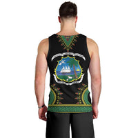 Liberia Coat of Arms Men Tank Top African Dashiki Style