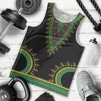 Liberia Coat of Arms Men Tank Top African Dashiki Style