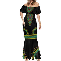 Liberia Coat of Arms Mermaid Dress African Dashiki Style
