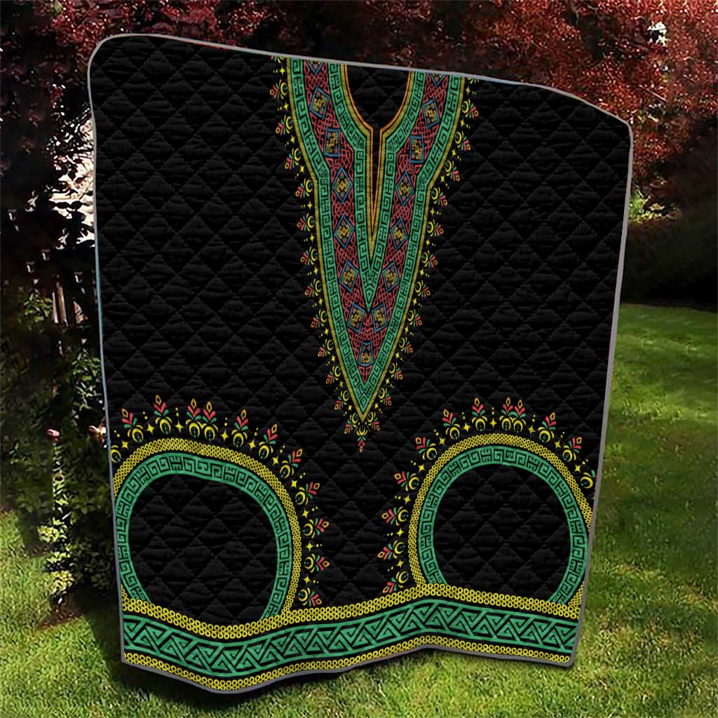 Liberia Coat of Arms Quilt African Dashiki Style