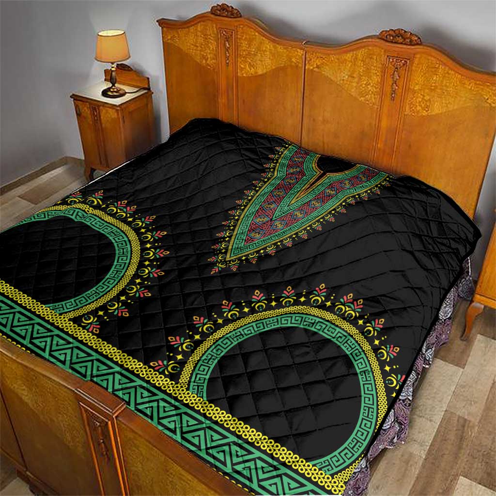 Liberia Coat of Arms Quilt African Dashiki Style