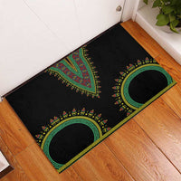 Liberia Coat of Arms Rubber Doormat African Dashiki Style