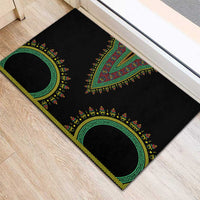 Liberia Coat of Arms Rubber Doormat African Dashiki Style