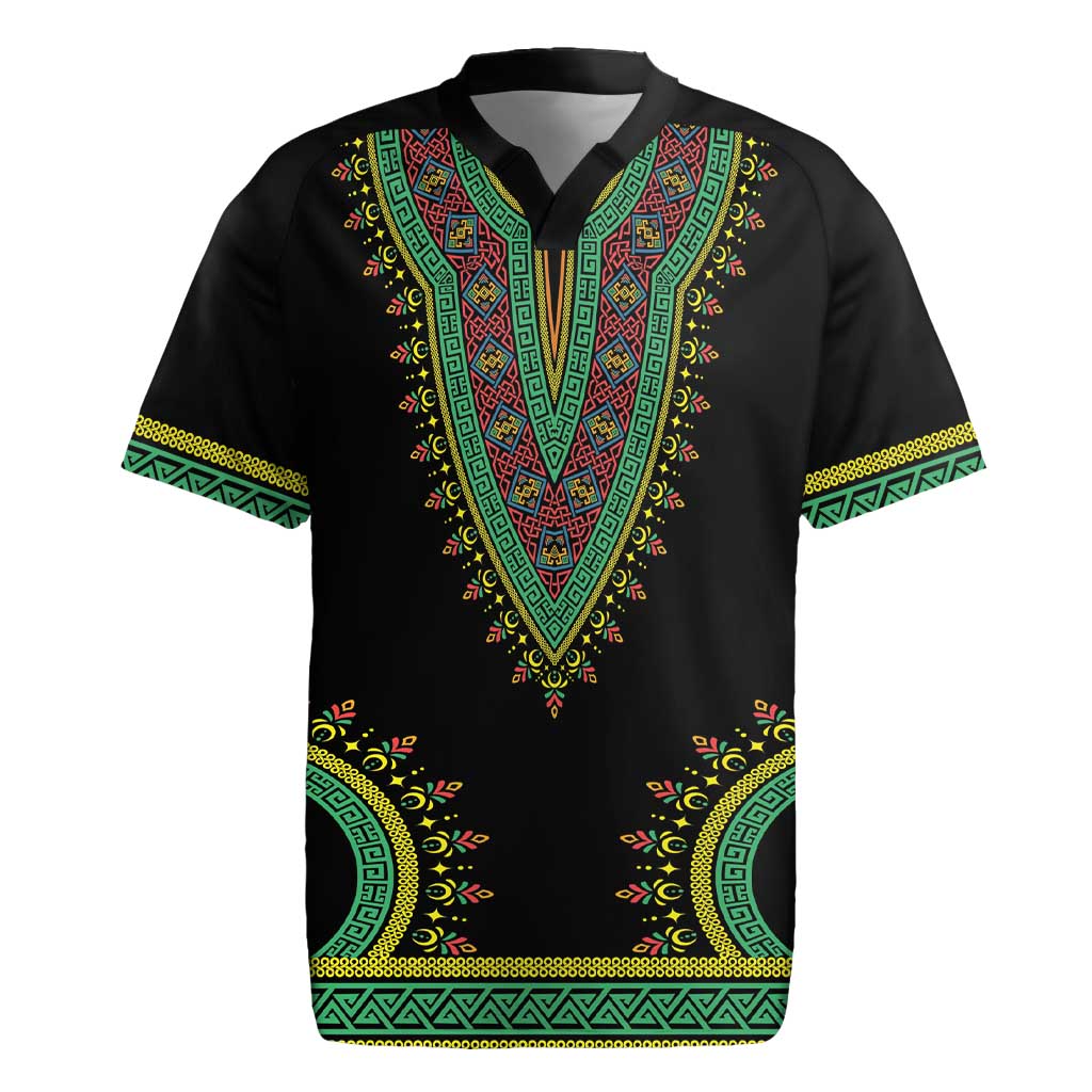 Liberia Coat of Arms Rugby Jersey African Dashiki Style