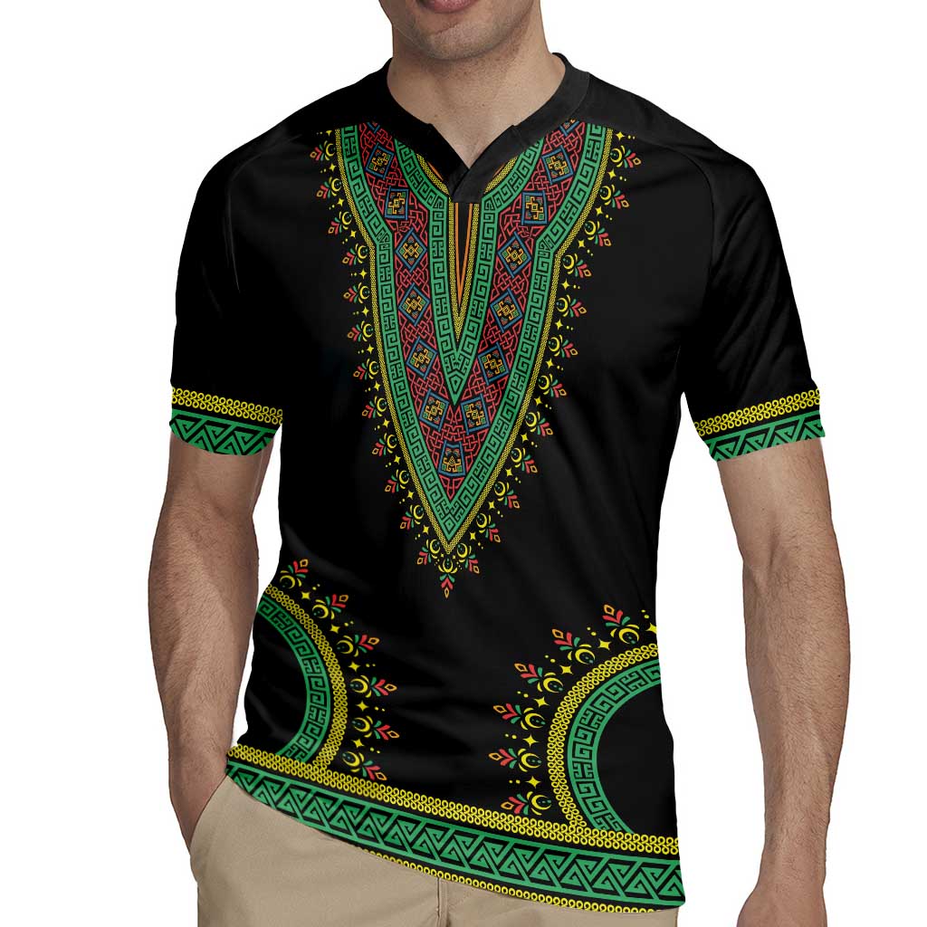 Liberia Coat of Arms Rugby Jersey African Dashiki Style