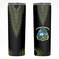 Liberia Coat of Arms Skinny Tumbler African Dashiki Style