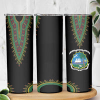 Liberia Coat of Arms Skinny Tumbler African Dashiki Style