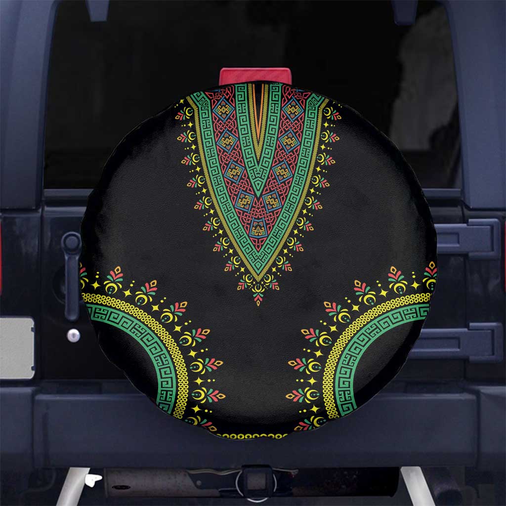 Liberia Coat of Arms Spare Tire Cover African Dashiki Style