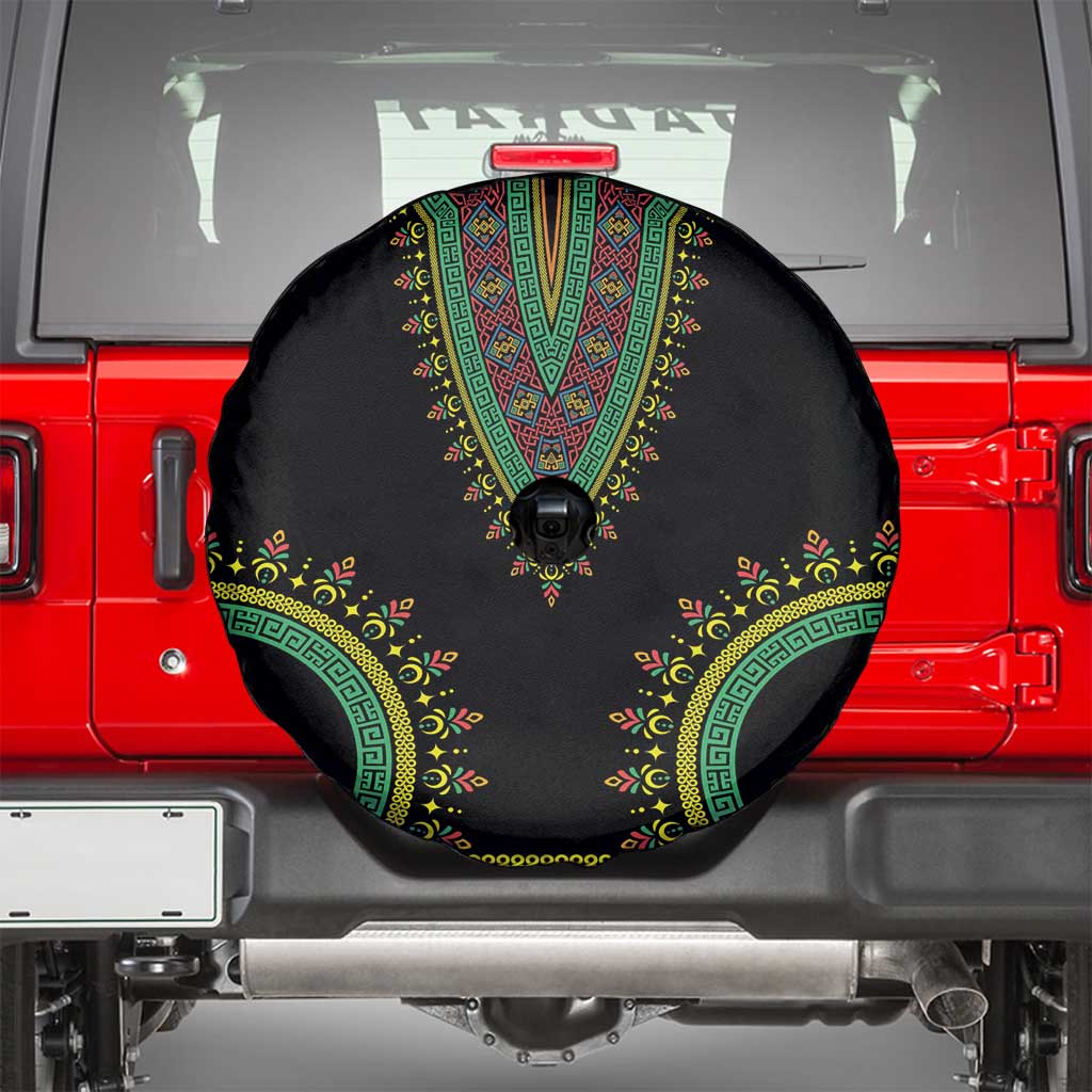 Liberia Coat of Arms Spare Tire Cover African Dashiki Style