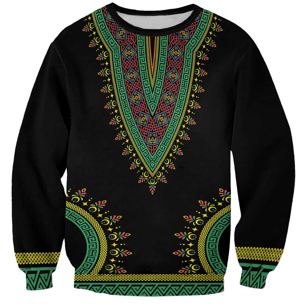 Liberia Coat of Arms Sweatshirt African Dashiki Style