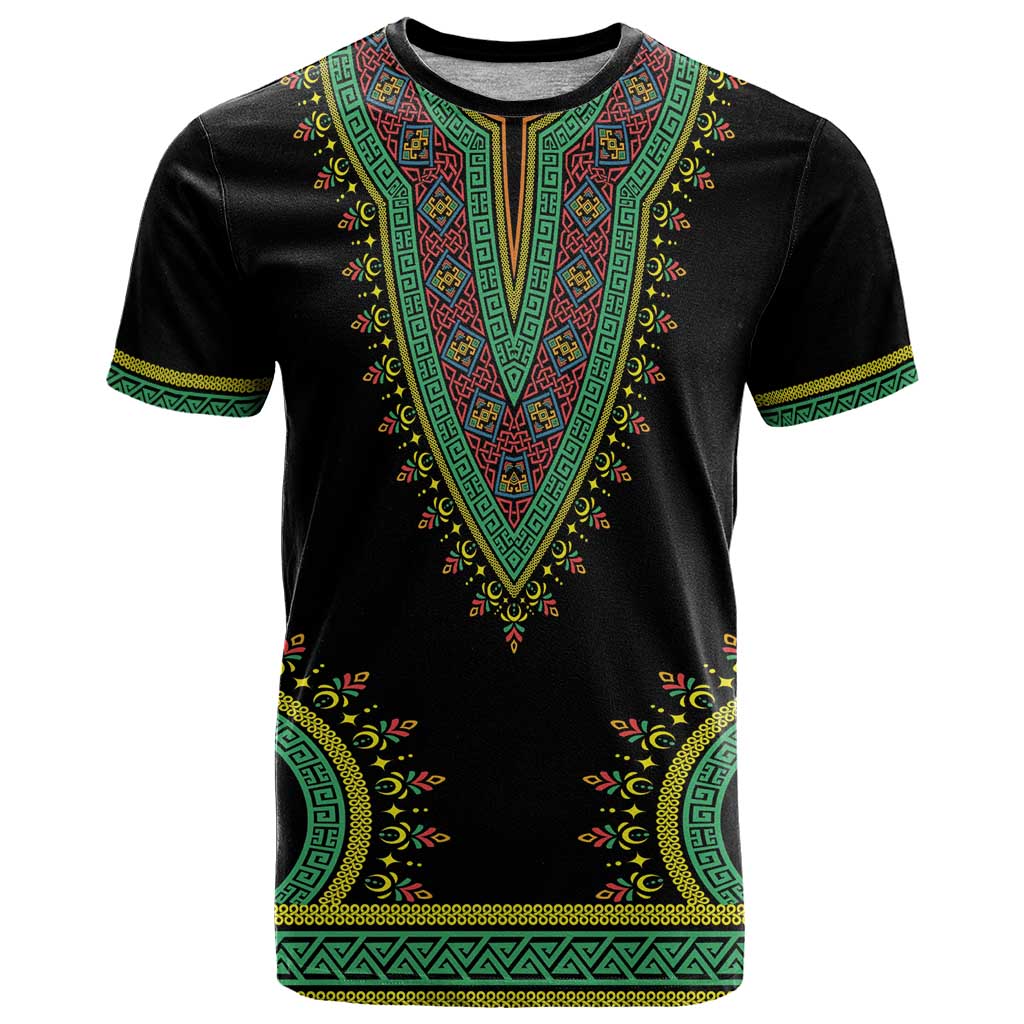 Liberia Coat of Arms T Shirt African Dashiki Style