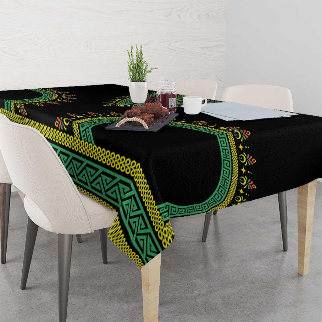 Liberia Coat of Arms Tablecloth African Dashiki Style