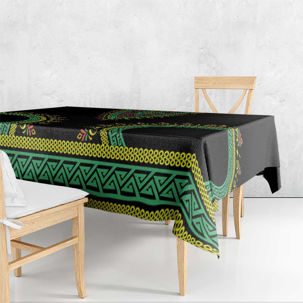 Liberia Coat of Arms Tablecloth African Dashiki Style