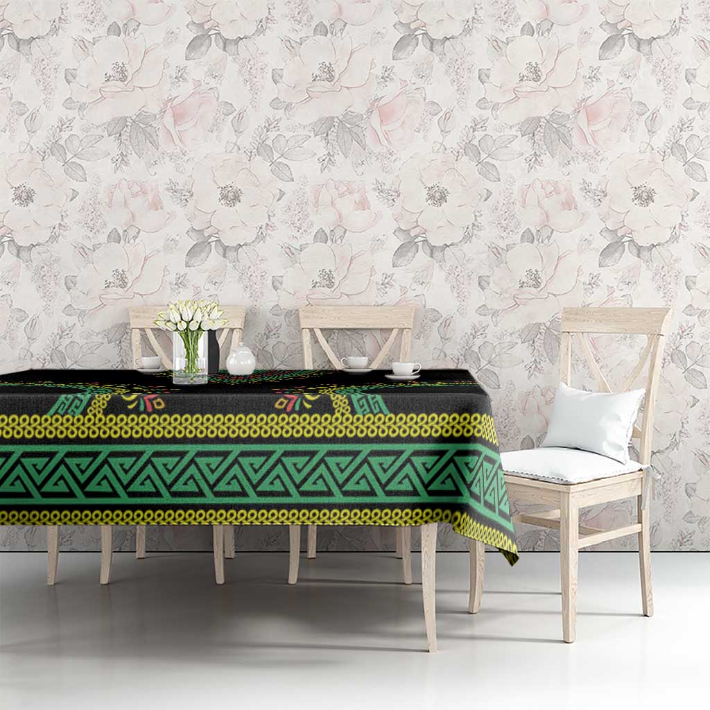 Liberia Coat of Arms Tablecloth African Dashiki Style