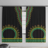Liberia Coat of Arms Window Curtain African Dashiki Style