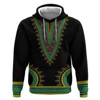 Liberia Coat of Arms Zip Hoodie African Dashiki Style