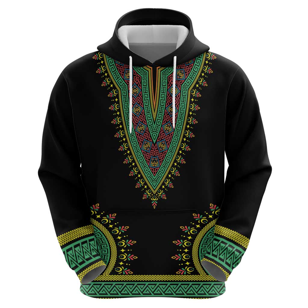 Liberia Coat of Arms Zip Hoodie African Dashiki Style