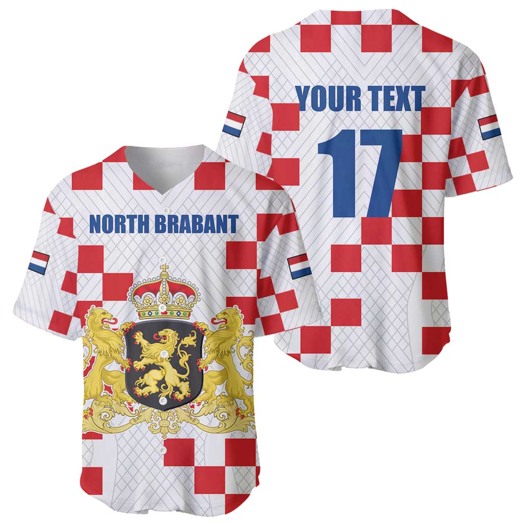Netherlands North Brabant Province Custom Baseball Jersey
