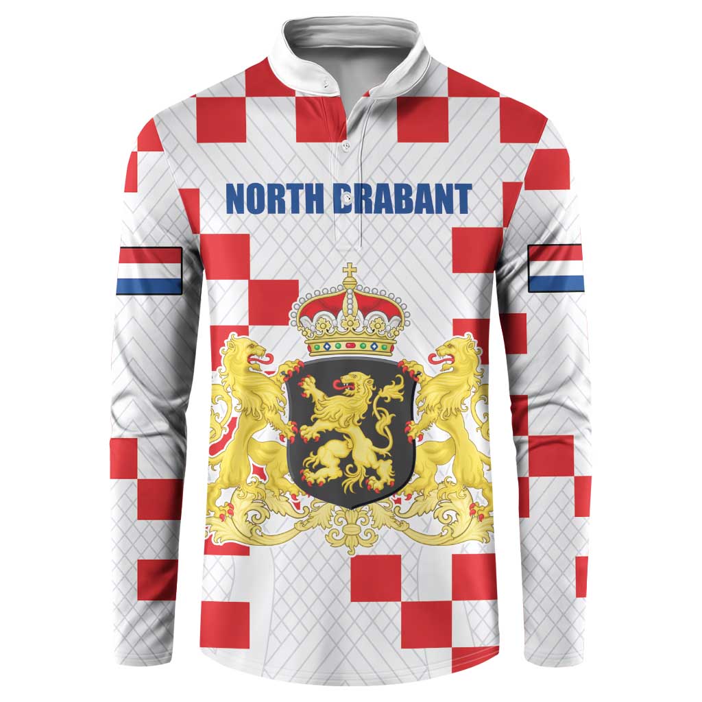 Netherlands North Brabant Province Custom Button Sweatshirt