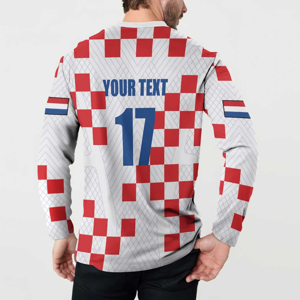 Netherlands North Brabant Province Custom Button Sweatshirt