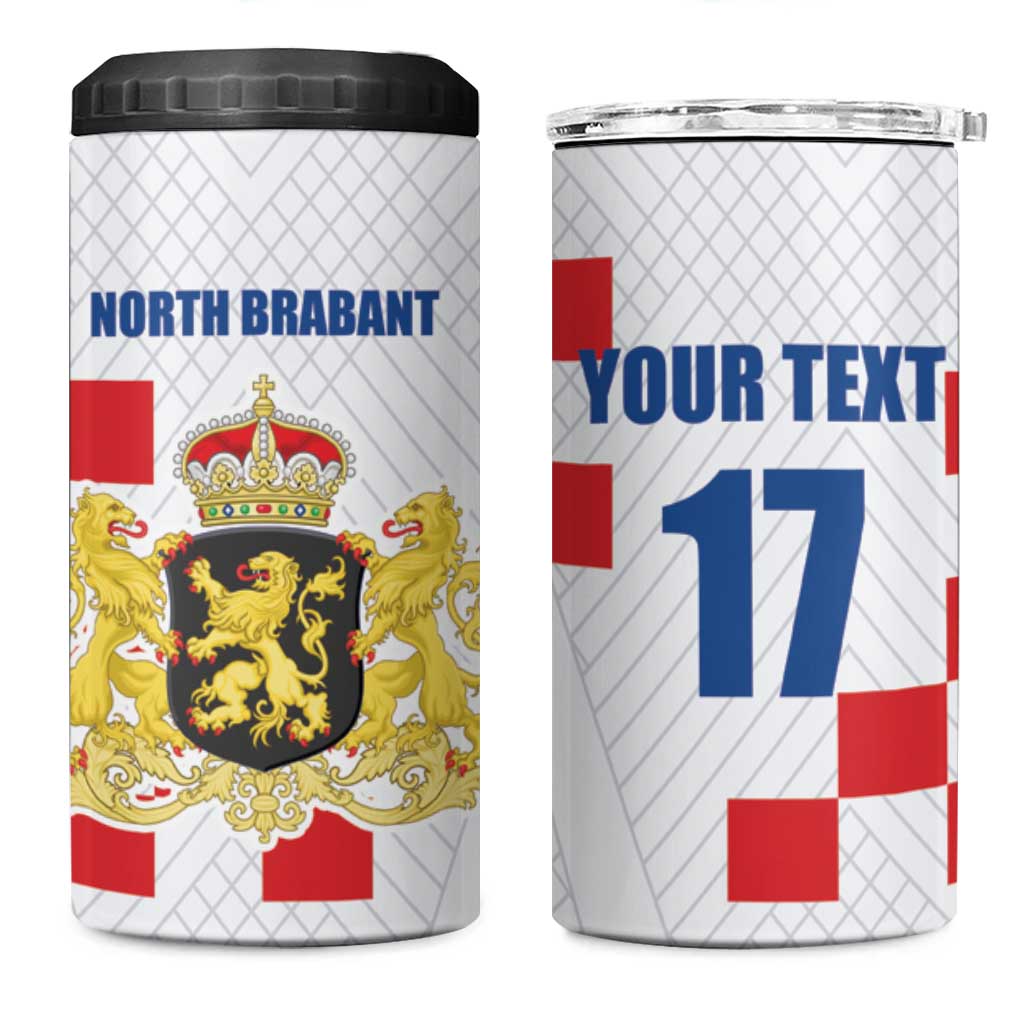 Netherlands North Brabant Province Custom 4 in 1 Can Cooler Tumbler