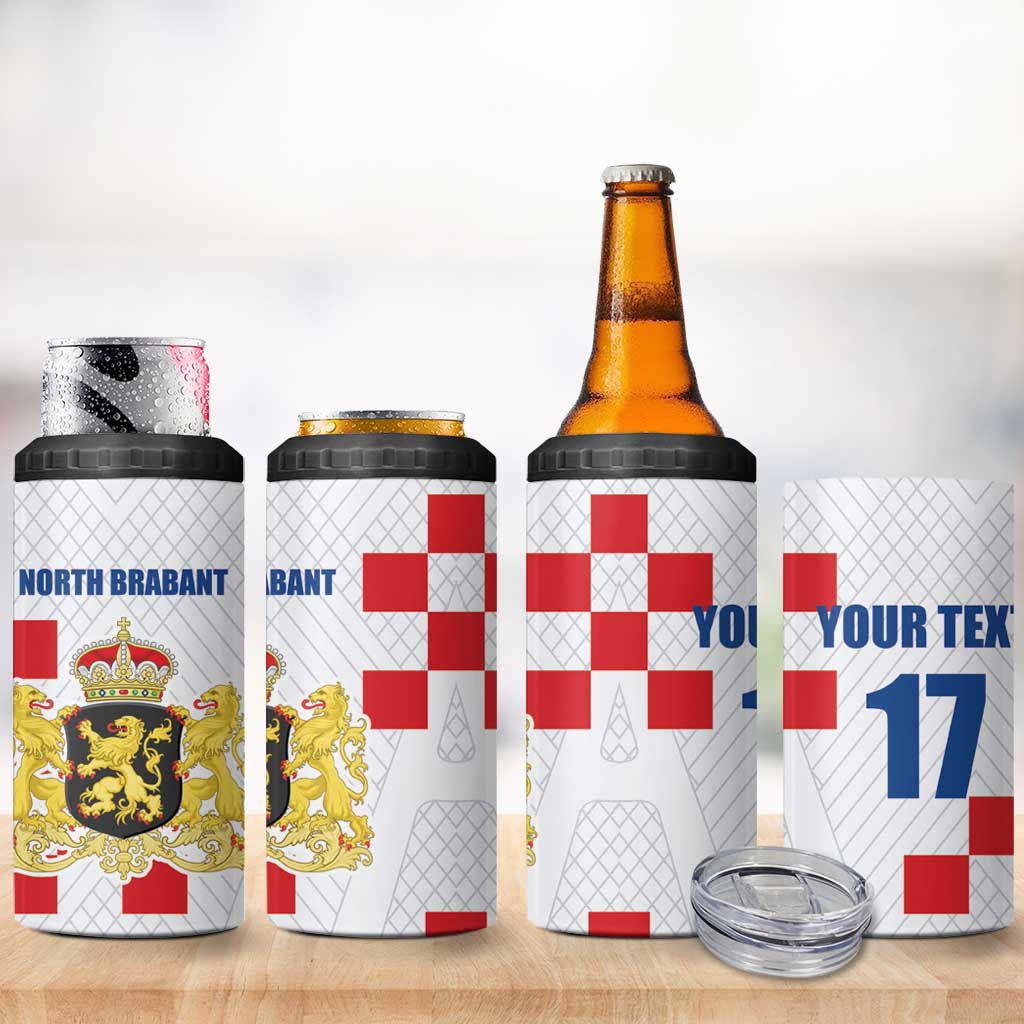 Netherlands North Brabant Province Custom 4 in 1 Can Cooler Tumbler