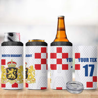 Netherlands North Brabant Province Custom 4 in 1 Can Cooler Tumbler