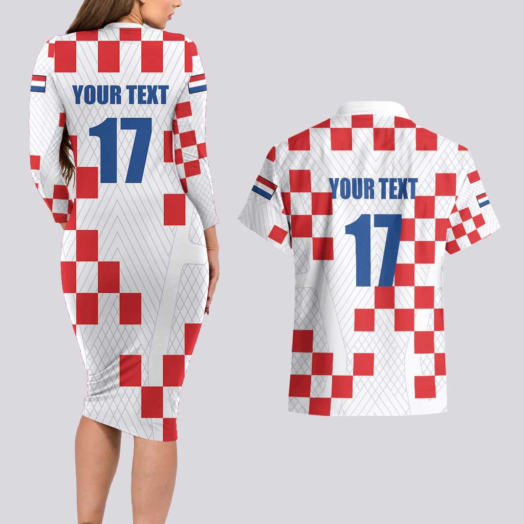 Netherlands North Brabant Province Custom Couples Matching Long Sleeve Bodycon Dress and Hawaiian Shirt