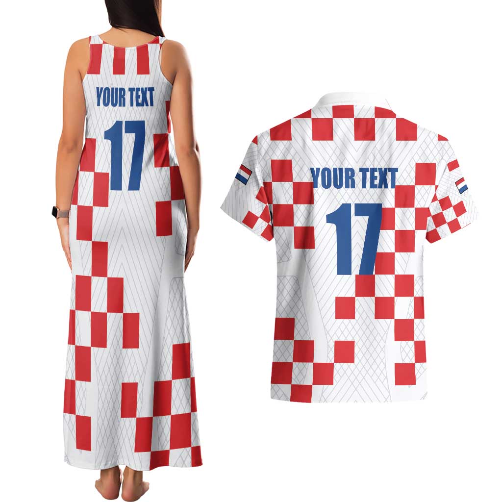 Netherlands North Brabant Province Custom Couples Matching Tank Maxi Dress and Hawaiian Shirt