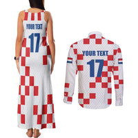 Netherlands North Brabant Province Custom Couples Matching Tank Maxi Dress and Long Sleeve Button Shirt