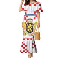 Netherlands North Brabant Province Custom Family Matching Mermaid Dress and Hawaiian Shirt