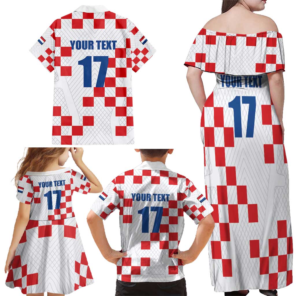 Netherlands North Brabant Province Custom Family Matching Off Shoulder Maxi Dress and Hawaiian Shirt