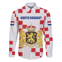 Netherlands North Brabant Province Custom Family Matching Off Shoulder Short Dress and Hawaiian Shirt