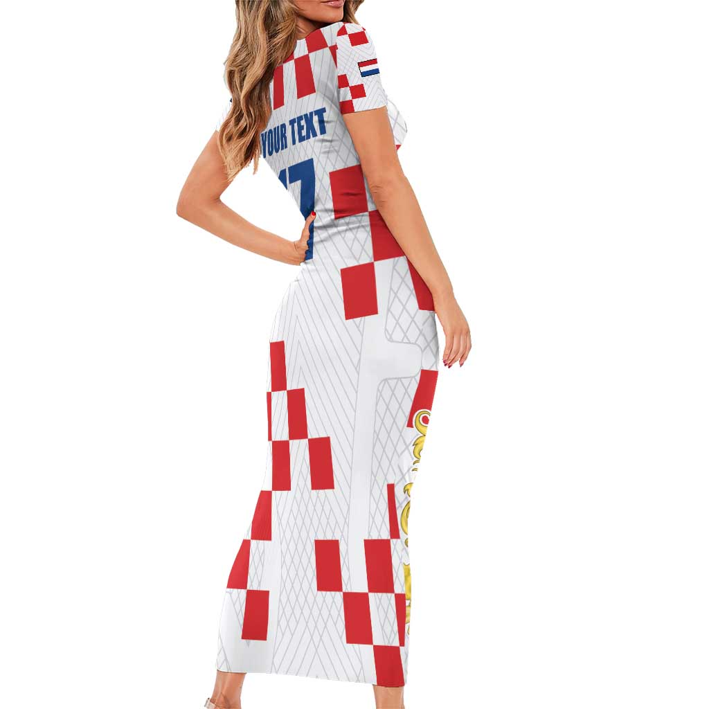 Netherlands North Brabant Province Custom Family Matching Short Sleeve Bodycon Dress and Hawaiian Shirt