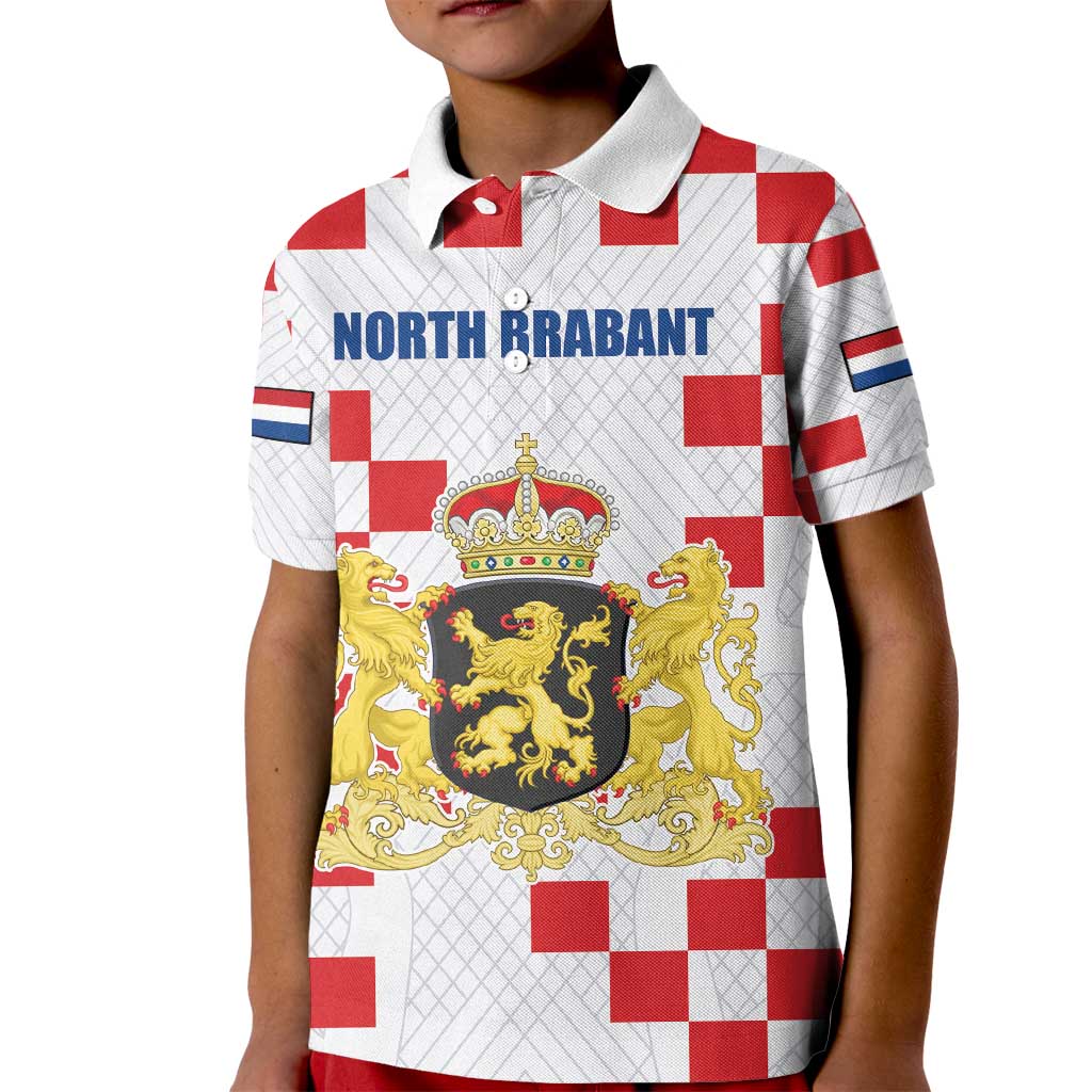 Netherlands North Brabant Province Custom Kid Polo Shirt