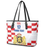 Netherlands North Brabant Province Custom Leather Tote Bag