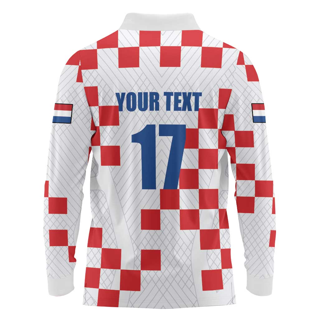 Netherlands North Brabant Province Custom Long Sleeve Polo Shirt